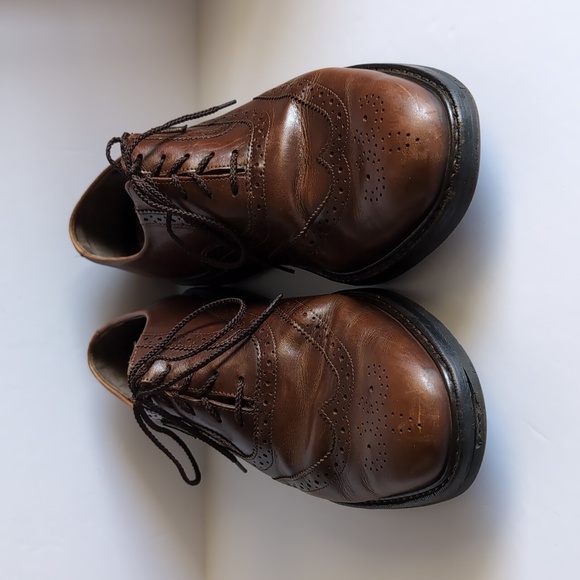 Mephisto Brown Leather Oxfords